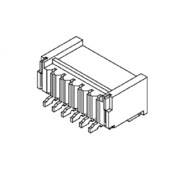 Pitch de 1,00 mm 90 ° Wafer de linha única-smt AW1002RB-S-XP