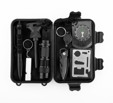 Emergency wilderness survival gear kit outdoor