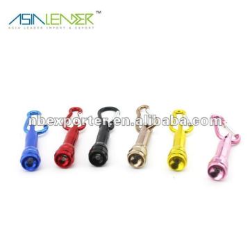 1 LED aluminum keychain flashlight