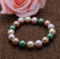 Runda multicolor Shell Pearl Stretchy Armband