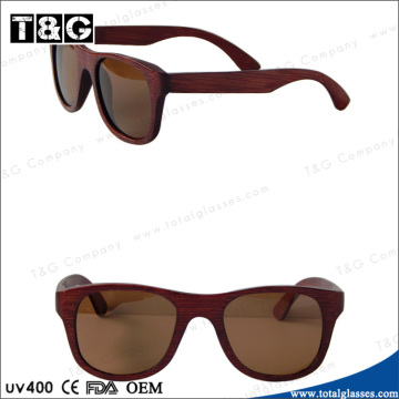 Sunglasses wooden frame polarized lens unisex occhiali da sole