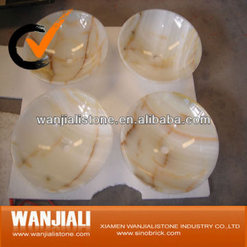 Onyx sink/ White onyx sink / onyx bowl / stone bowl