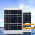 Mini techo de 20w con paneles solares en casa