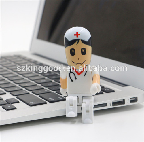 Hemşire doktor şekli usb flash sürücü 8 gb 16 gb 32 gb usb 2.0 bellek flash sopa 64 gb Sürücü