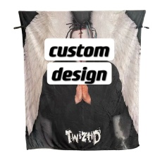 latest fashion horror polyester digital sublimation print halloween blanket