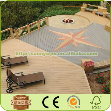 wpc material waterproof deck floor covering