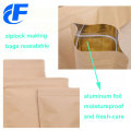 Aluminiumfolie Kraftpapier Standtasche