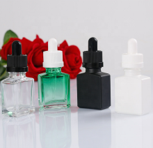 30ml colorful glass square dropper bottles