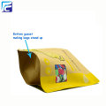 Kraft paper stand up pouch with clear window