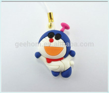 2015 3D Eco-Friendly Soft PVC Douraeman Phone Pendant