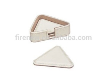 Custom leather coaster promotional gift sets FN0794