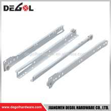 Durable full extension metal roller drawer slide