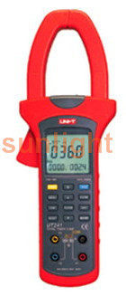 Power and Harmonics Analysis Clamp Meter, Power Quality Analyzer, 3-Phase, True RMS, USB, UT242