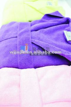 polyester microfiber terry towel bathrobe