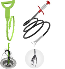 Toilet Drain Weasel Cleaner: Hair Clog Sink Snake Drain Hair Remover Tool