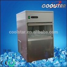 Stainless steel 80kg high capacity bullet type ice maker