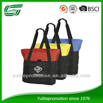 large shopping bag with zipper