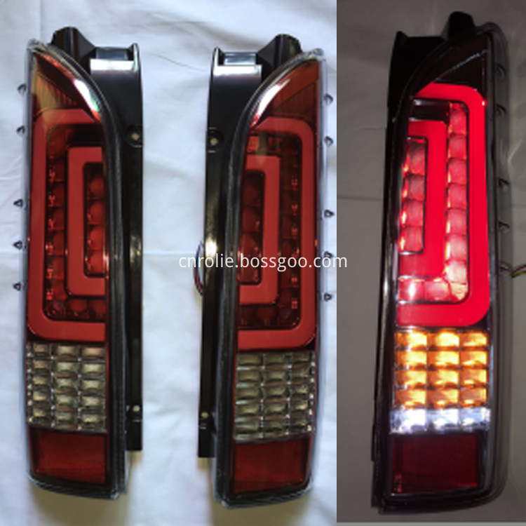 Toyota hiace 2005-2016 auto lighting parts LED tail light red bottom 201-200-142-1