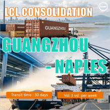 LCL Cargo from Guangzhou to Naples Italy