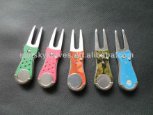 colorful golf design divot tools