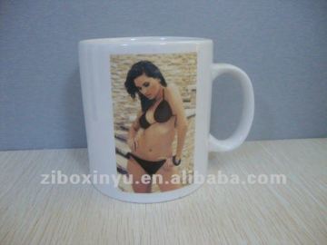 350ML white Heat transfer mug for printint