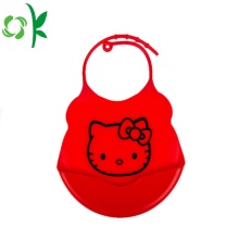 Printing Cartoon Animal Shape Silicone infant bibs