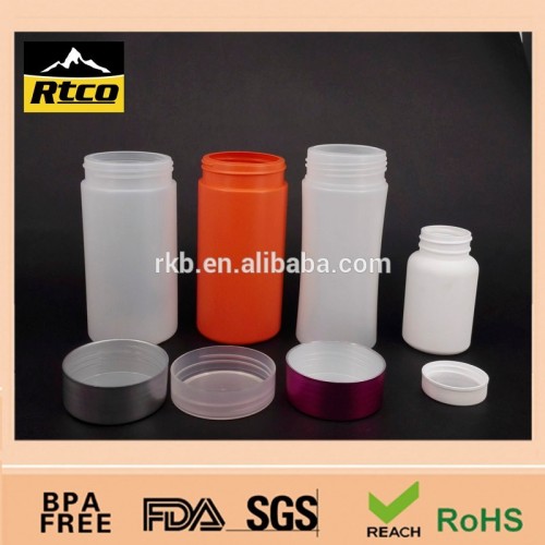 LDPE PP Plastic bottle package for health food & dietary supplements with PP lids