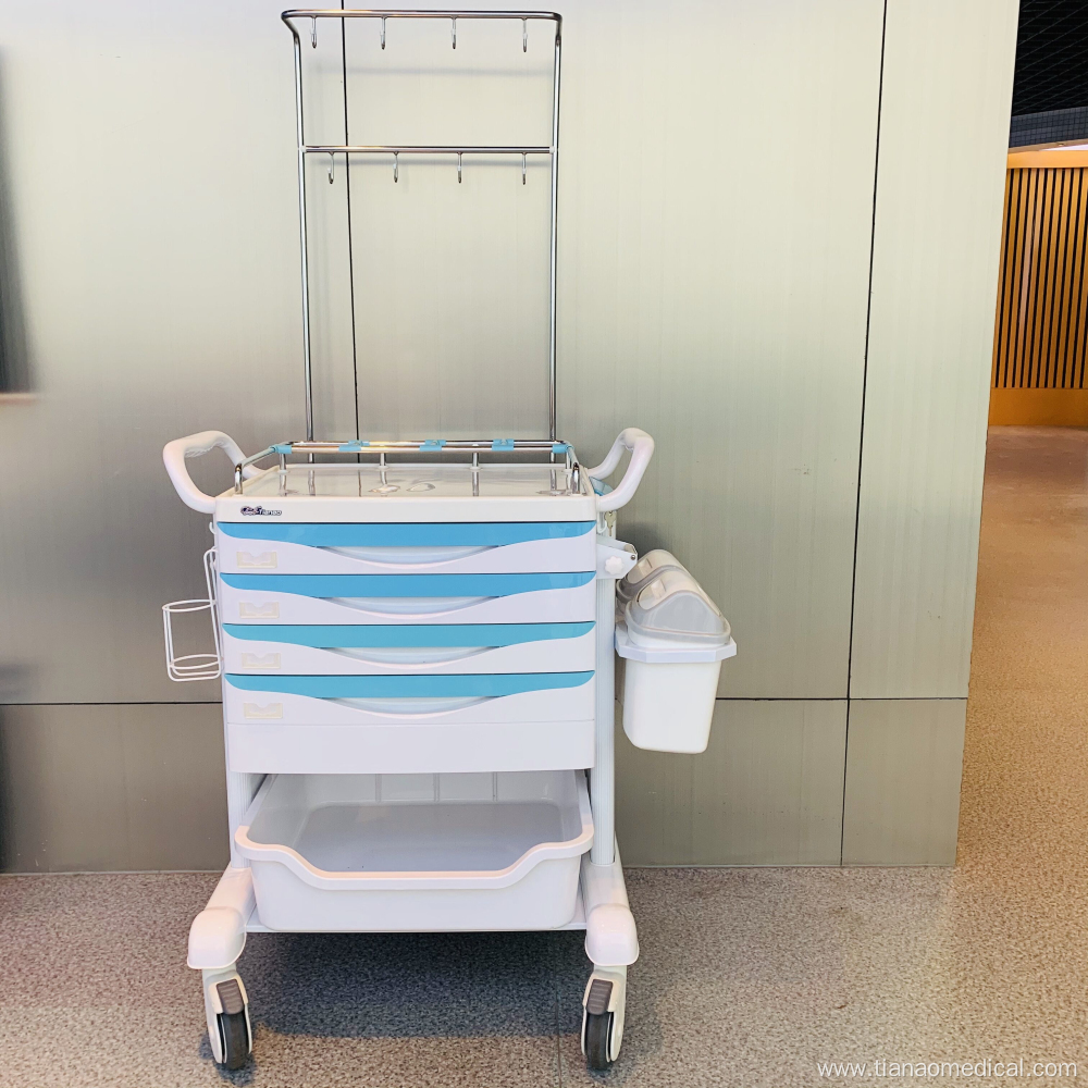 Hospital Steel ABS Multi-functional Treatment Trolley