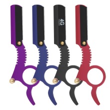 Manual Depilation Razor with Replaceable Blades for Hairdresser Trimming and Barber Use