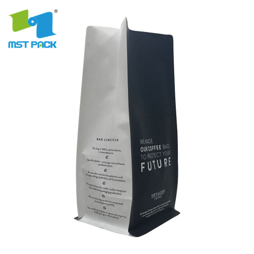 disposable food grade kraft paper packaging bag