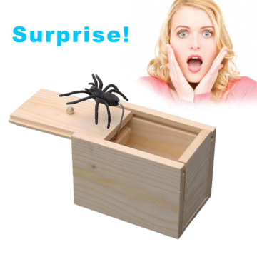 Horror Black Spider Box Haunted House Spider Small Bug Box Bar Party Decor Supplies Simulation Tricky Toy Halloween Decoration