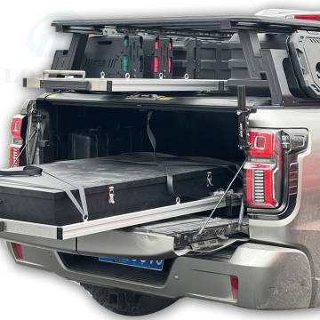 4x4 Pickup Truck Multi-Functional Slide Rail Racks with 300kgs Load Capacity