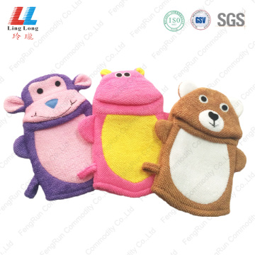 Innovative animal children bath gloves