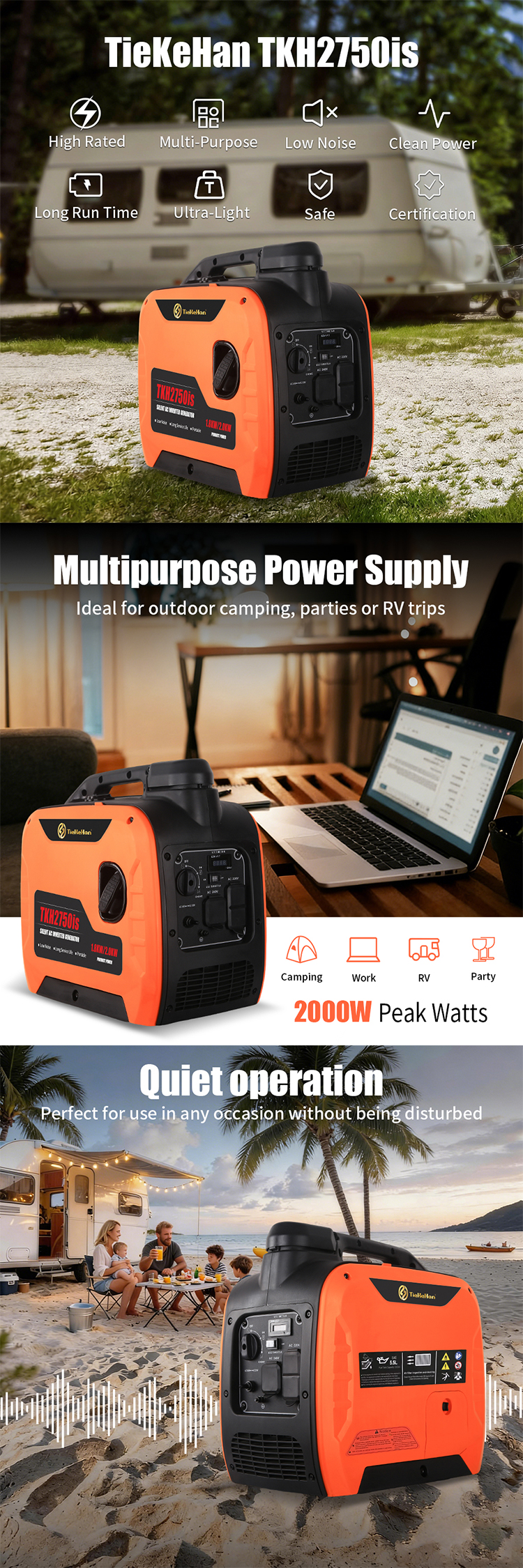Generador de gasolina portátil Portable Gasoline Generator