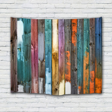 Vintage Planks Tapestry Wall Hanging Vertical Colorful Striped Wooden Board Wall Tapestry for Livingroom Bedroom Dorm Home Decor