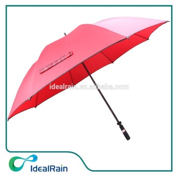 hand open red color subway golf umbrella