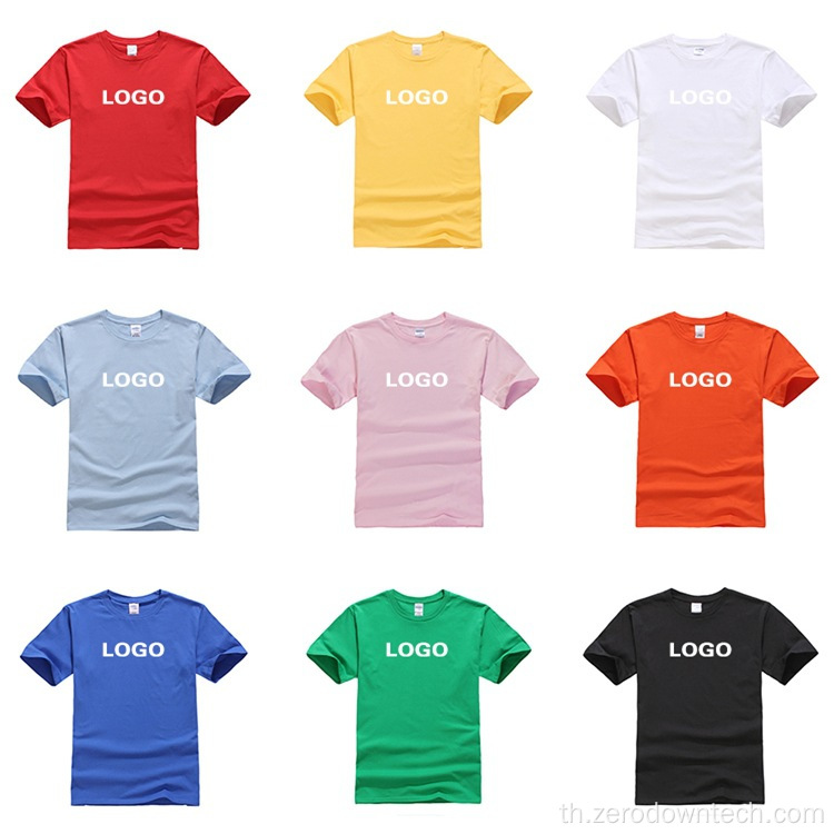 การพิมพ์แบบกำหนดเอง 100% Cotton Casual Tee Blank Tshirts