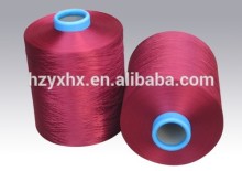 100% POLYESTER DTY DOPE DYED YARN