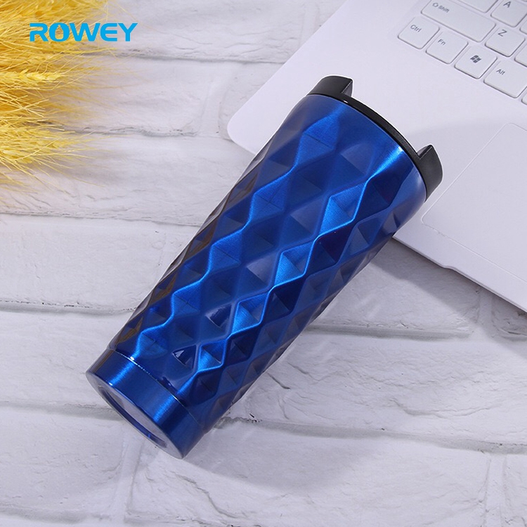 double wall metal vacuum insulated travel tumbler cup