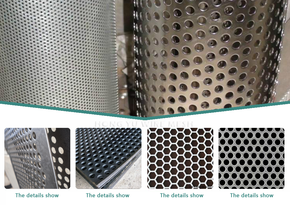 stainless steel 1mm hole galvanized perforated mesh stamped metal panel