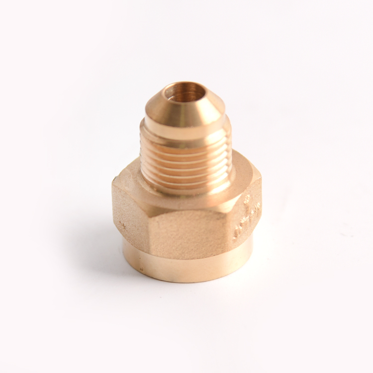 CNC Turning Parts Brass Pipe Fitting Male Copper Tube Connector