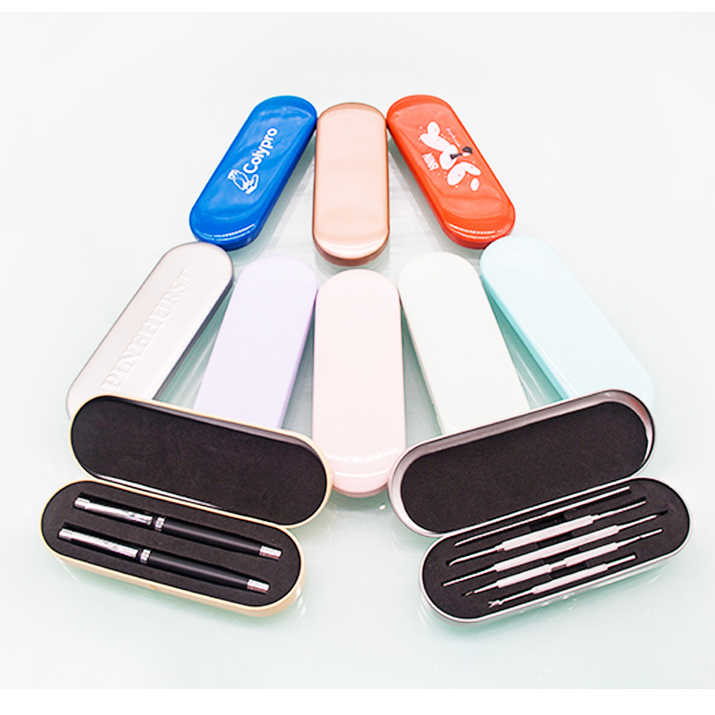 High precision tweezers dead skin pliers long flat iron box Nail clippers packaging tinplate box