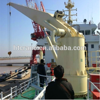 Hydraulic marine deck crane,ship lifting crane for sale