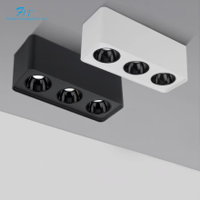 Square 15w Three Head Box Downlight Anti Dazzle Light Grille Lamp for Living Room