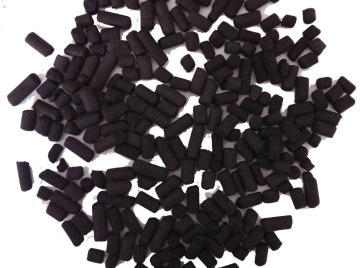 Columnar activated carbon for removing VOC gas