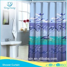 Polyester Dolphin Popular Bathroom Curtain