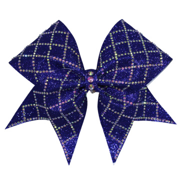 Multicolored Glitter Cheer Bows