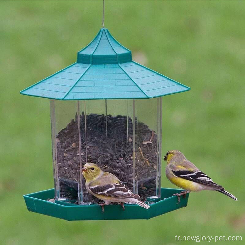 Mangeur d&#39;oiseaux suspendu pour la cour de jardin à l&#39;extérieur de la décoration