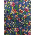 Tissu d&#39;impression Denim Flower Design Rayon Challis 32S