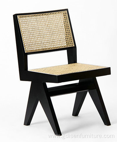 Desen modern chair solid wood rattan armchair diningchair